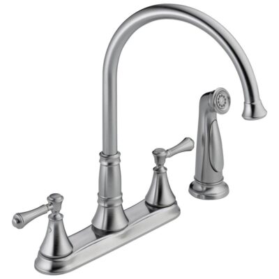 Delta Faucet Cassidy™ Two Handle Kitchen Faucet with Spray