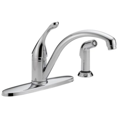 Delta Faucet Collins™ Single Handle Kitchen Faucet with Spray