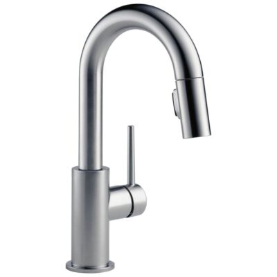 Delta Faucet Trinsic® Single Handle Pull-Down Bar/Prep Kitchen Limited Swivel