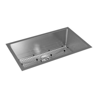 Elkay Reserve Selection 16 Gauge Stainless Steel 30.5'' x 18.5'' x 10'' Single Bowl Undermount Kit