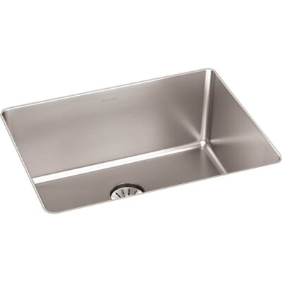 Elkay Reserve Selection Elkay Lustertone Iconix 16 Gauge Stainless Steel, 23-1/2'' x 18-1/4'' x 9'' Single Bowl Undermount Sink with Perfect Drain