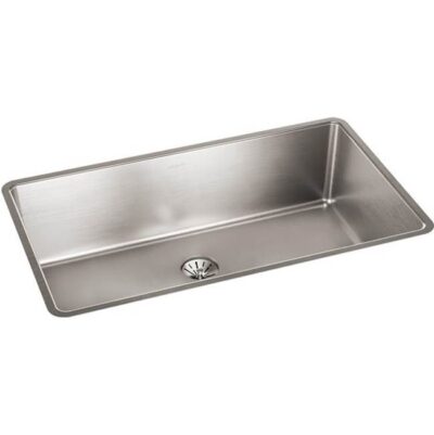 Elkay Reserve Selection Elkay Lustertone Iconix 16 Gauge Stainless Steel, 32-1/2'' x 19-1/2'' x 9'' Single Bowl Undermount Sink with Perfect Drain