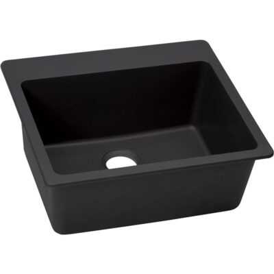 Elkay Reserve Selection Elkay Quartz Luxe 25'' x 22'' x 9-1/2'' Single Bowl Drop-in Sink Caviar