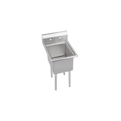 Elkay Dependabilt Stainless Steel 21'' x 25-13/16'' x 43-3/4'' 16 Gauge One Compartment Sink with Stainless Steel Legs