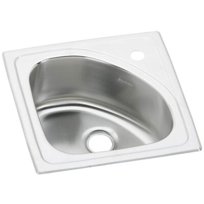 Elkay 18 Gauge Stainless Steel 15'' x 15'' x 6.53125'' Single Bowl Drop-in Bar/Prep Sink