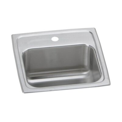 Elkay 18 Gauge Stainless Steel 15'' x 15'' x 7.125'' Single Bowl Drop-in Bar/Prep Sink