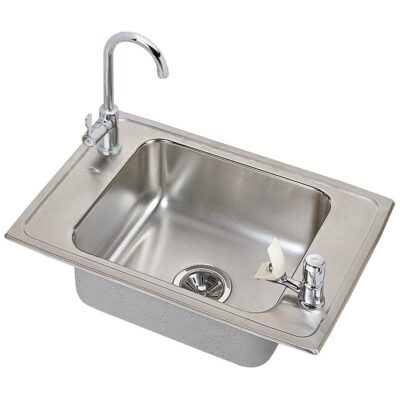 Elkay 20 Gauge Stainless Steel 25'' x 17'' x 6.5'' Single Bowl Drop-in Sink Kit