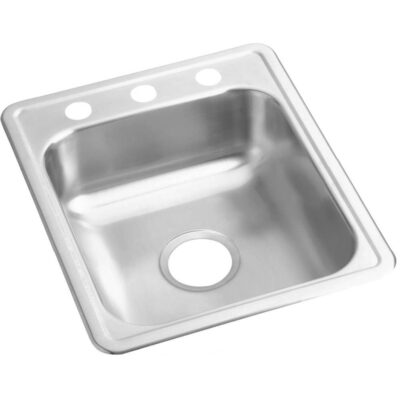 Elkay 22 Gauge Stainless Steel 17'' x 21.25'' x 6.5'' Single Bowl Drop-in Bar/Prep Sink