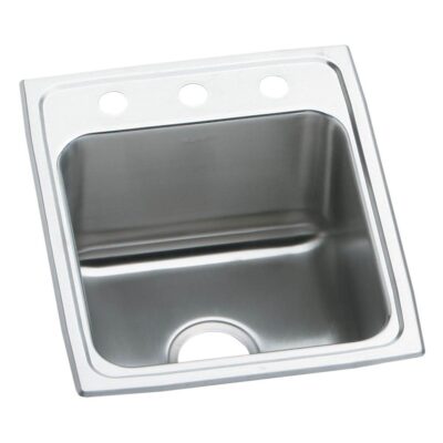 Elkay 18 Gauge Stainless Steel 17'' x 16'' x 10.125'' Single Bowl Drop-in Kitchen Sink