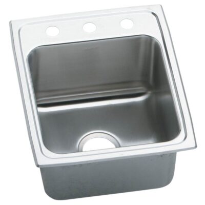 Elkay 18 Gauge Stainless Steel 17'' x 22'' x 10.125'' Single Bowl Top Mount Kitchen Sink