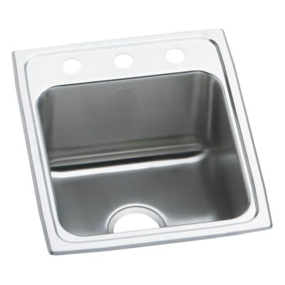 Elkay 18 Gauge Stainless Steel 15'' x 17.5'' x 10'' Single Bowl Drop-in Kitchen Sink