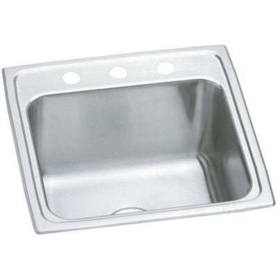 Elkay 18 Gauge Stainless Steel 19.5'' x 19'' x 10.125'' Single Bowl Drop-in Laundry/Utility Sink