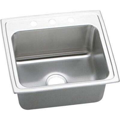 Elkay 18 Gauge Stainless Steel 22'' x 19.5'' x 10.125'' Single Bowl Top Mount Kitchen Sink