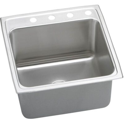 Elkay 18 Gauge Stainless Steel 22'' x 22'' x 10.125'' Single Bowl Top Mount Kitchen Sink