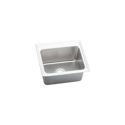Elkay 18 Gauge Stainless Steel 25'' x 22'' x 10.375'' Single Bowl Top Mount Kitchen Sink