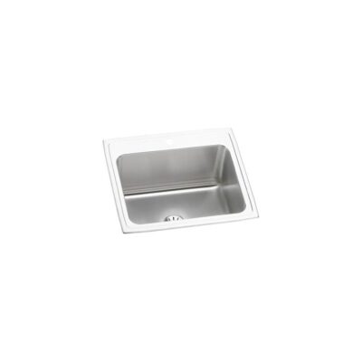 Elkay 18 Gauge Stainless Steel 25'' x 22'' x 10.375'' Single Bowl Drop-in Kitchen Sink Kit