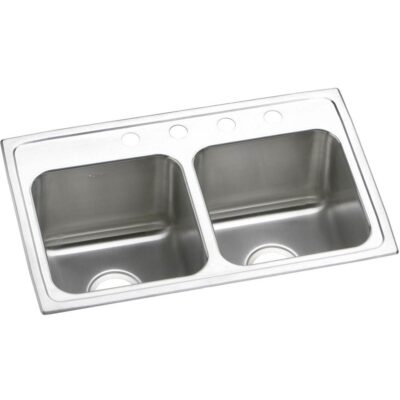 Elkay 18 Gauge Stainless Steel 29'' x 18'' x 10'' Double Bowl Drop-in Kitchen Sink