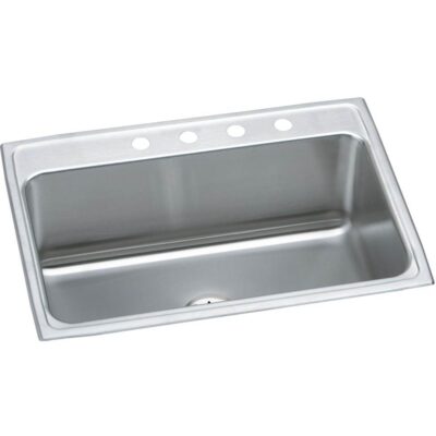 Elkay 18 Gauge Stainless Steel 31'' x 22'' x 10.125'' Single Bowl Drop-in Kitchen Sink Kit