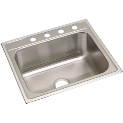 Elkay 20 Gauge Stainless Steel 25'' x 22'' x 10.25'' Single Bowl Drop-in Kitchen Sink