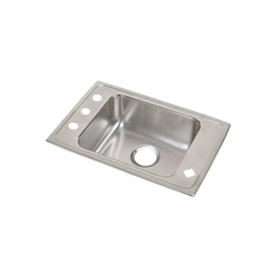 Elkay 18 Gauge Stainless Steel 25'' x 17'' x 7.625'' Single Bowl Drop-in Sink