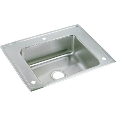 Elkay 18 Gauge Stainless Steel 28'' x 22'' x 7.625'' Single Bowl Drop-in Sink