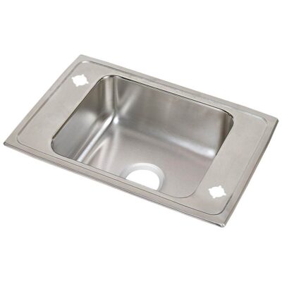 Elkay 18 Gauge Stainless Steel 31'' x 19.5'' x 7.625'' Single Bowl Drop-in Sink