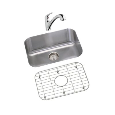 Elkay DISCONTINUED - USE DXUH2115 sink, LK5000CR faucet, GBG2115SS bottom grid, D1125 drain separately