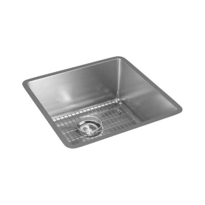 Elkay 18 Gauge Stainless Steel 18.5'' x 18.5'' x 9'' Single Bowl Undermount Kit