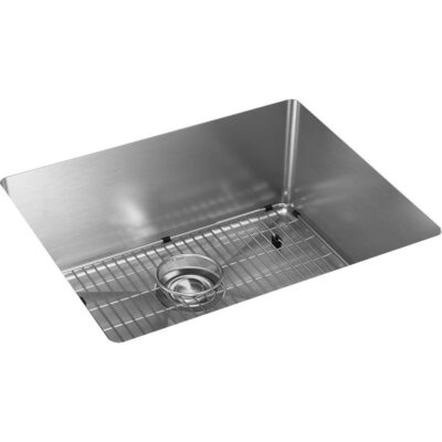 Elkay 18 Gauge Stainless Steel 22.5'' x 18.5'' x 9'' Single Bowl Undermount Kit