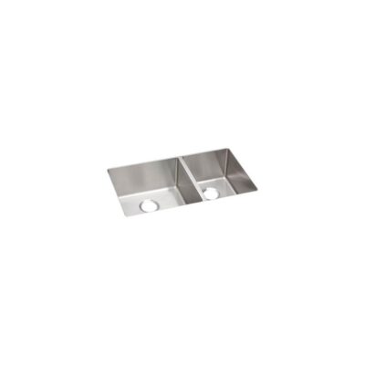 Elkay 18 Gauge Stainless Steel 31.5'' x 18.5'' x 9'' Double Bowl Undermount Kitchen Sink