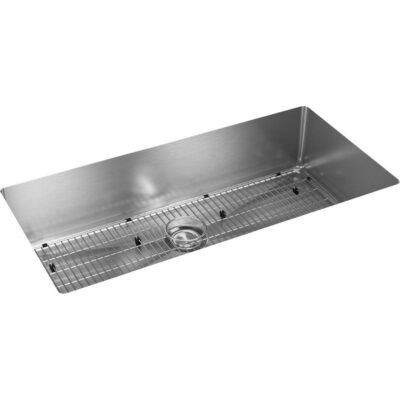 Elkay 18 Gauge Stainless Steel 36.5'' x 18.5'' x 9'' Single Bowl Undermount Kit