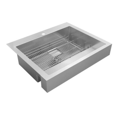 Elkay 16 Gauge Stainless Steel 32.88'' x 27.25'' x 9.63'' Single Bowl Farmhouse Dart Canyon