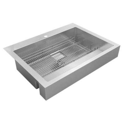 Elkay 16 Gauge Stainless Steel 35.88'' x 27.25'' x 9.63'' Single Bowl Farmhouse Dart Canyon