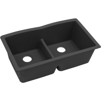 Elkay Quartz Classic 33'' x 19'' x 10'' Double Bowl Undermount Sink with Aqua Divide