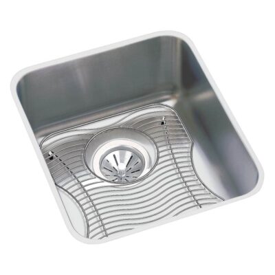 Elkay 18 Gauge Stainless Steel 14'' x 18.5'' x 7.875'' Single Bowl Undermount Kitchen Sink Kit