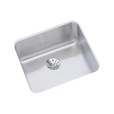 Elkay 18 Gauge Stainless Steel 14.5'' x 14.5'' x 7'' Single Bowl Undermount Kitchen Sink Kit