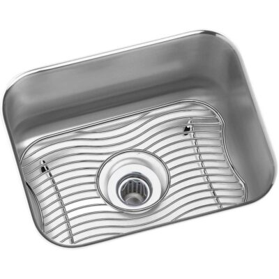 Elkay 18 Gauge Stainless Steel 14.5'' x 11.75'' x 7'' Single Bowl Undermount Bar/Prep Sink Kit