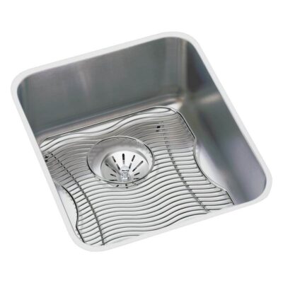 Elkay 18 Gauge Stainless Steel 16'' x 18.5'' x 7.875'' Single Bowl Undermount Kitchen Sink Kit