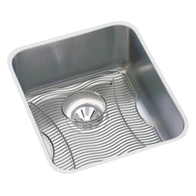 Elkay 18 Gauge Stainless Steel 18.5'' x 18.5'' x 7.875'' Single Bowl Undermount Kitchen Sink Kit