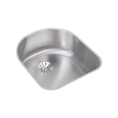 Elkay 18 Gauge Stainless Steel 18.5'' x 20'' x 7.5'' Single Bowl Undermount Kitchen Sink Kit
