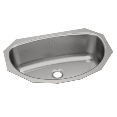 Elkay Asana Stainless Steel 19-1/2'' x 13-5/16'' x 6-1/4'' Single Bowl Undermount Bathroom Sink