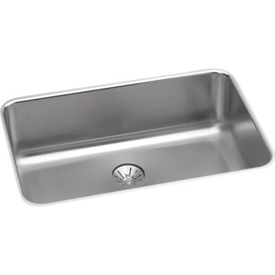 Elkay 18 Gauge Stainless Steel 26.5'' x 18.5'' x 8'' Single Bowl Undermount Kitchen Sink Kit