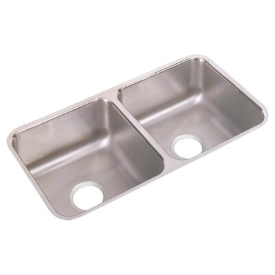 Elkay 18 Gauge Stainless Steel 31.75'' x 16.5'' x 7.5'' Double Bowl Undermount Kitchen Sink