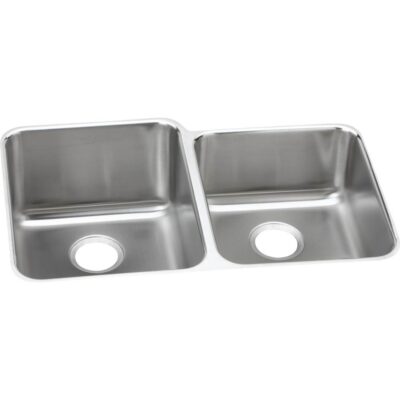 Elkay 18 Gauge Stainless Steel 31.25'' x 20.5'' x 4.375'' Double Bowl Undermount Kitchen Sink
