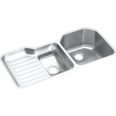 Elkay 18 Gauge Stainless Steel 41.5'' x 20.5'' x 9.5'' Double Bowl Undermount Kitchen Sink
