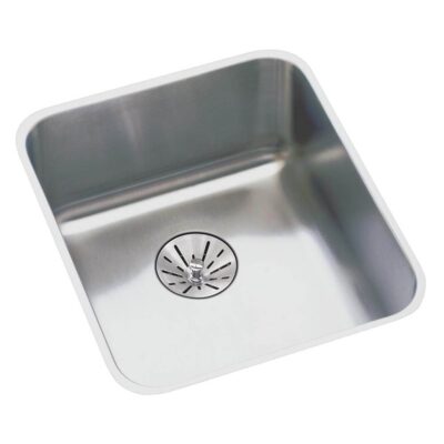Elkay 18 Gauge Stainless Steel 18.5'' x 18.5'' x 5.375'' Single Bowl Undermount Kitchen Sink Kit