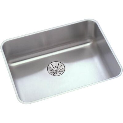 Elkay 18 Gauge Stainless Steel 21.5'' x 18.5'' x 5.375'' Single Bowl Undermount Kitchen Sink Kit