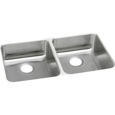Elkay 18 Gauge Stainless Steel 35.75'' x 18.5'' x 4.375'' Double Bowl Undermount Kitchen Sink