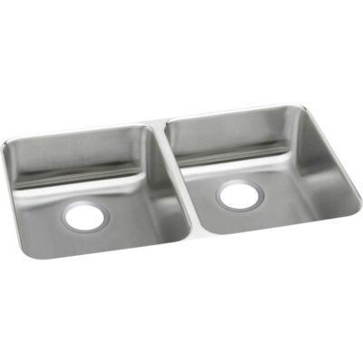Elkay 18 Gauge Stainless Steel 35.75'' x 18.5'' x 4.875'' Double Bowl Undermount Kitchen Sink