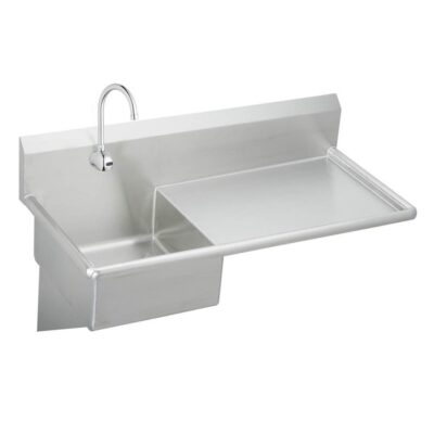 Elkay Stainless Steel 49-1/2'' x 24'' x 10 Wall Hung Service Sink Kit